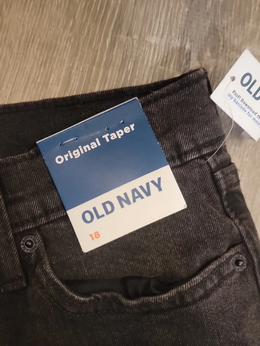 Old Navy Men’s Black Skinny Jeans Taper Size 18
